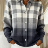 Mara™ – Checked Hoodie Blouse