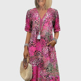 Bella | Elegant Floral Midi Dress