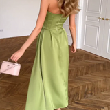 Liora | Elegant Midi Dress Without Straps
