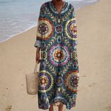 Flattering Printed Summer Dress