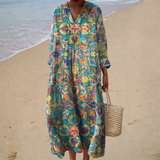 Flattering Printed Summer Dress
