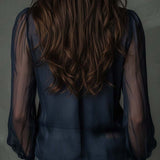 Helen | Half-Zip Blouse Long Sleeve Knit