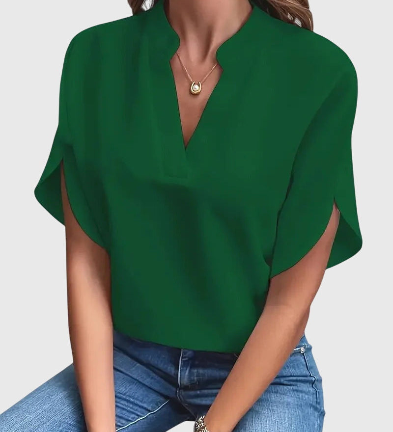 Beatrix | Soft and Elegant V-Neck Shirt