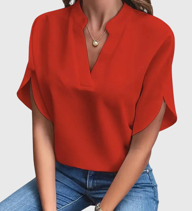 Beatrix | Soft and Elegant V-Neck Shirt