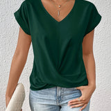 Zoe -  The Sweetheart Neckline Casual T-Shirt