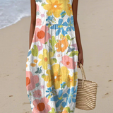 Ella™ Pastel Floral Midi Dress