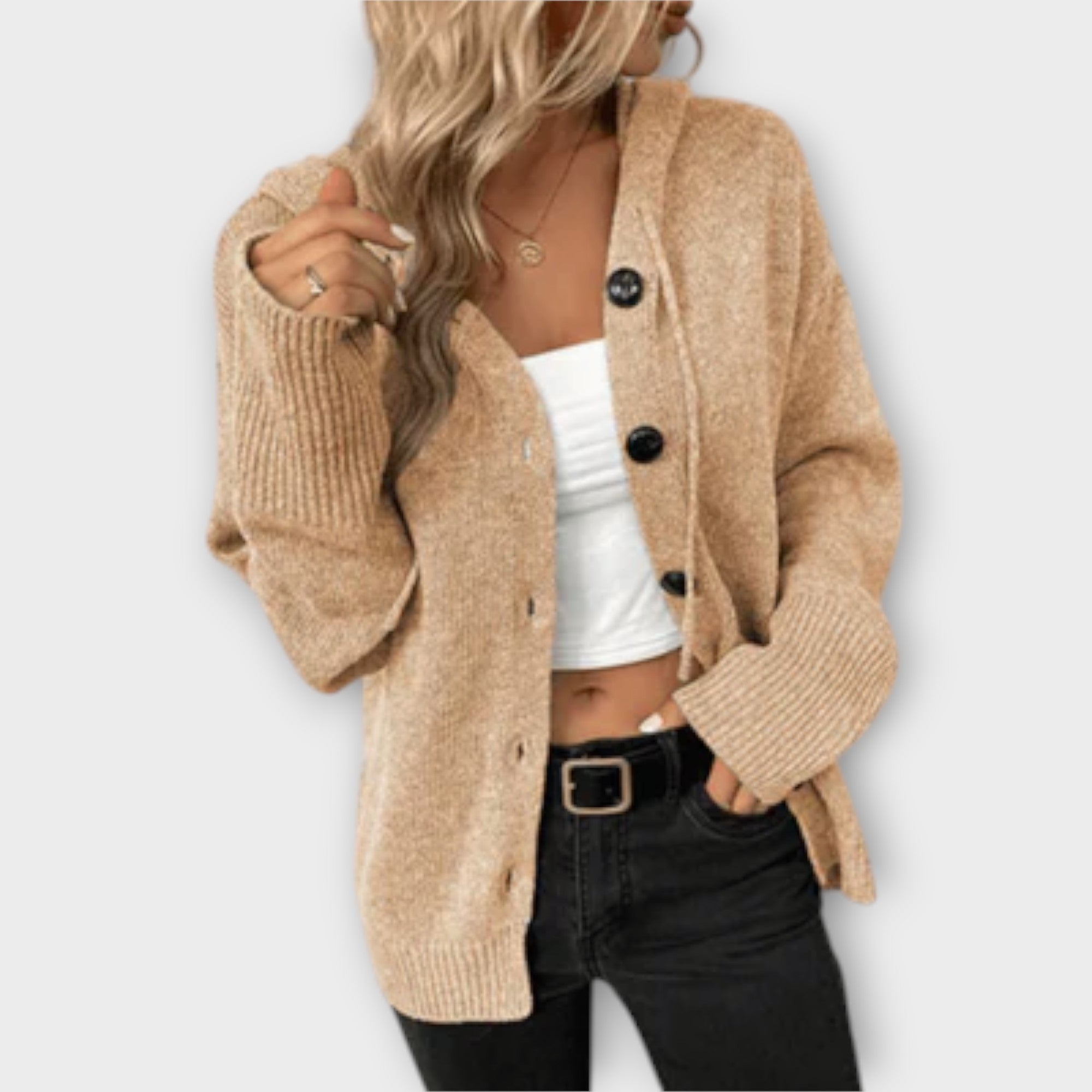 Brittan - Knitted Sweater with Buttons