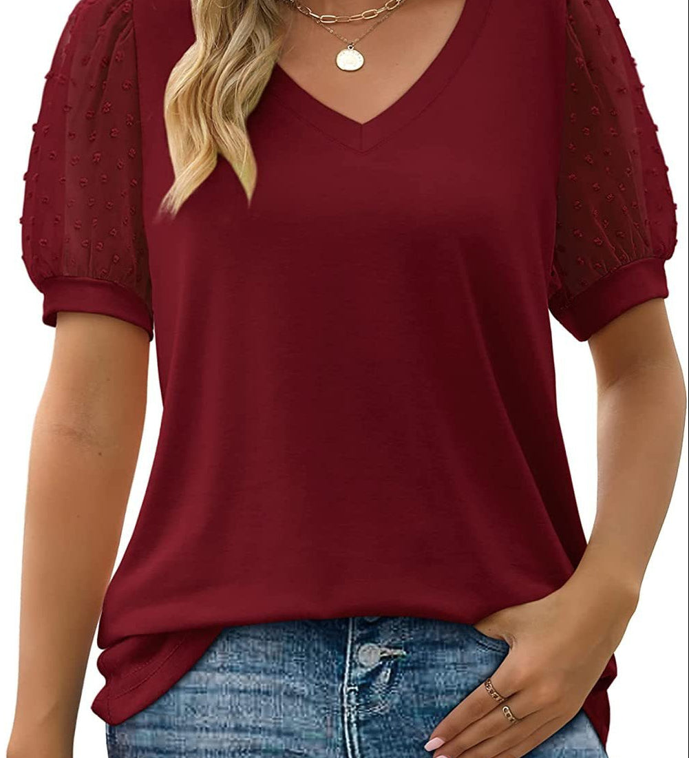 Helena | Sleek V-Neck Blouse