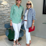 Diane | Easy Elegance Striped Blouse - Soft. Flattering. Effortless.