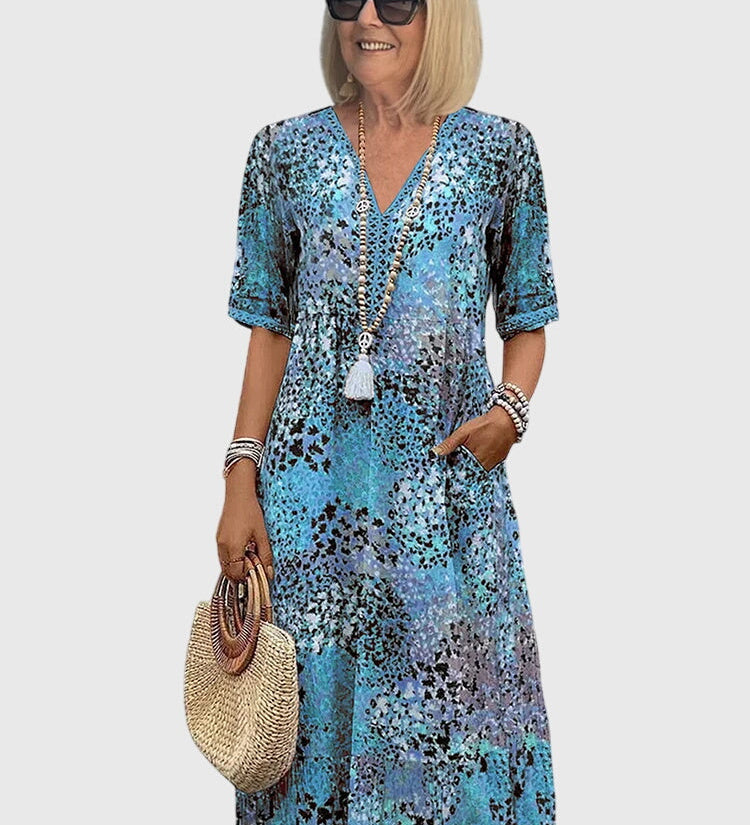 Bella | Elegant Floral Midi Dress
