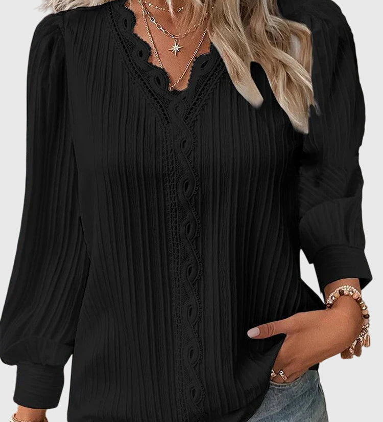 Andrea | Elegant Pullover Blouse