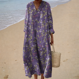 Flattering Printed Summer Dress