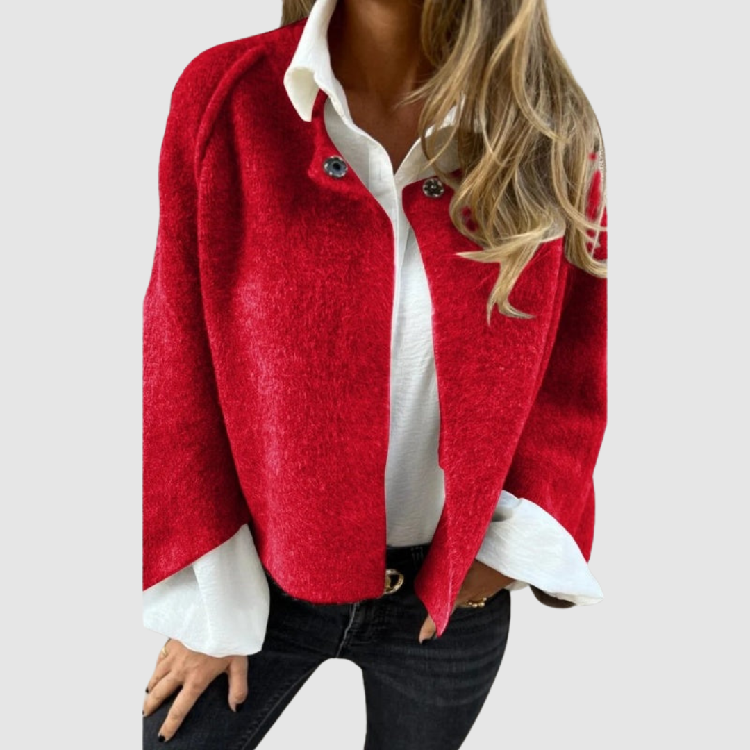 Jasmína - Coat with a Loose Neckline