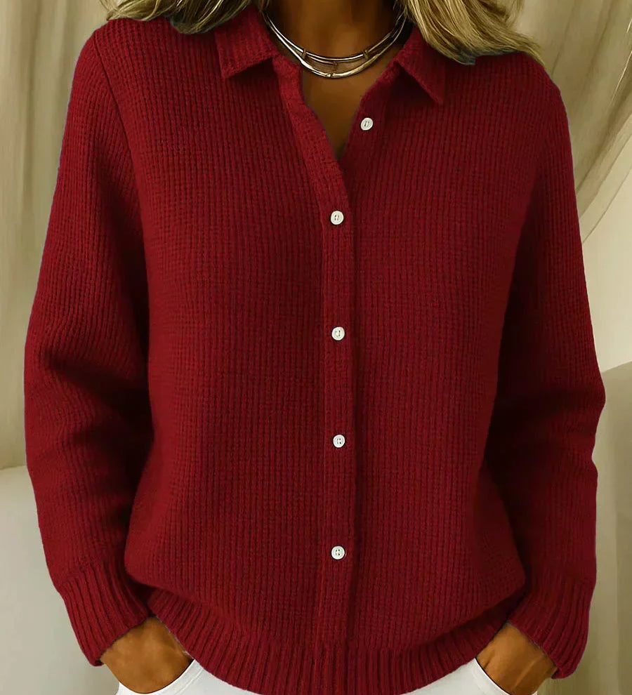 Katrina – Textured Knit Button Cardigan