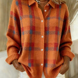 Francesca™ | Retro Cheque Sweater