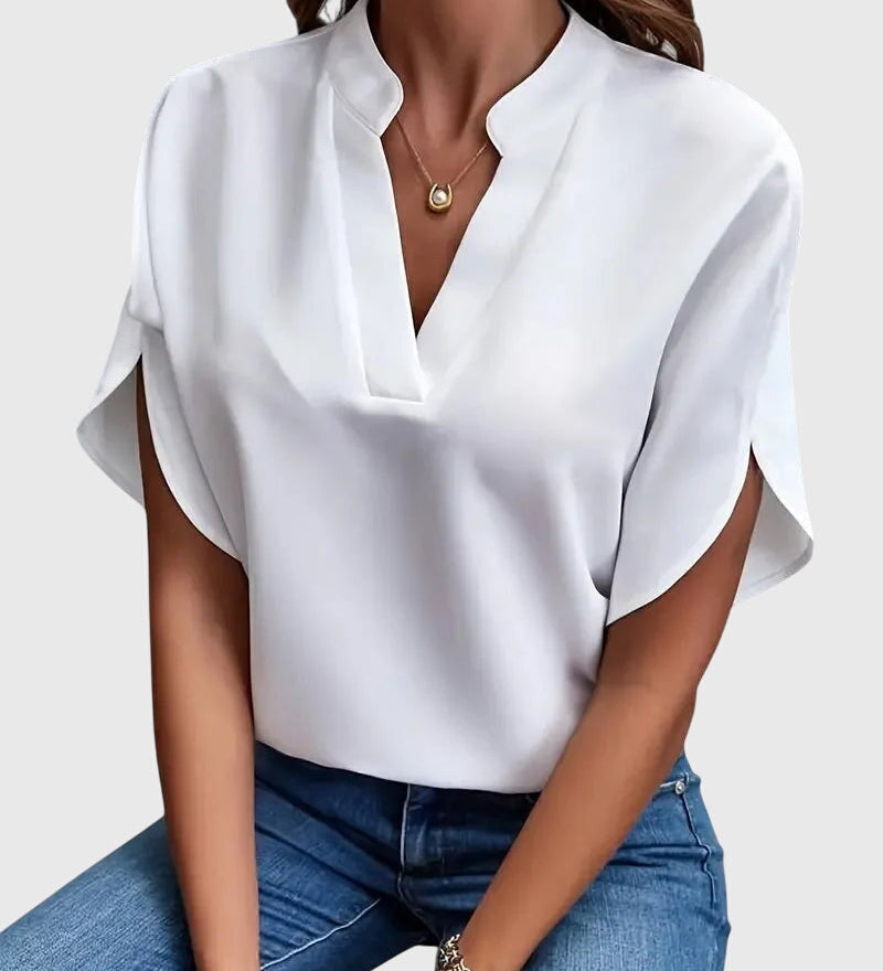 Beatrix | Soft and Elegant V-Neck Shirt