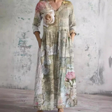 Emma | Flowing Floral Maxi Dress