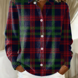 Gunilla™ – Checked Hoodie Blouse