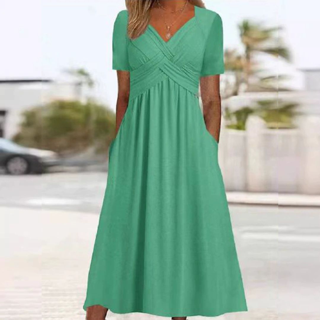 Hannah | Flattering V-Neck Maxi Dress