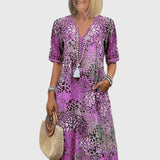 Bella | Elegant Floral Midi Dress