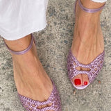 Ines | Woven Golden Flat