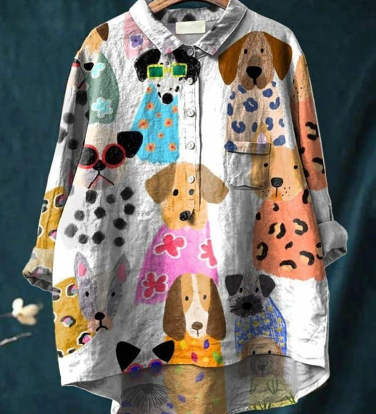 Clarano | Brooks Playful Print Blouse