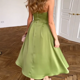 Liora | Elegant Midi Dress Without Straps