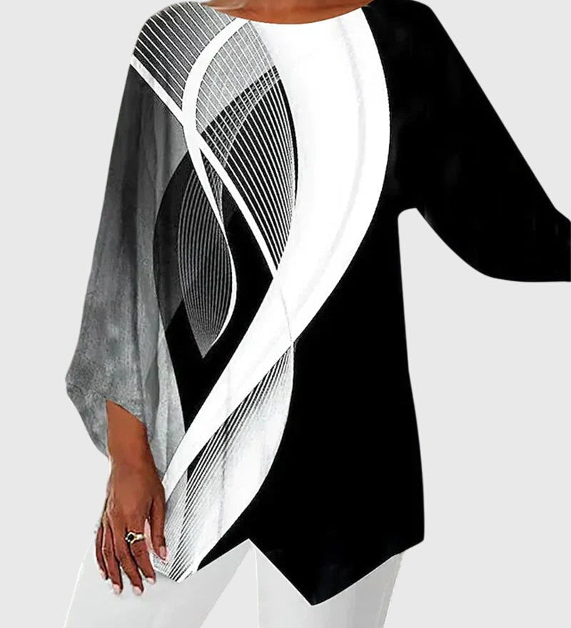 Alayah™ | Elegant Crew Neck Top