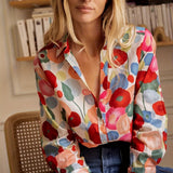 Mylene | Colourful Floral Blouse