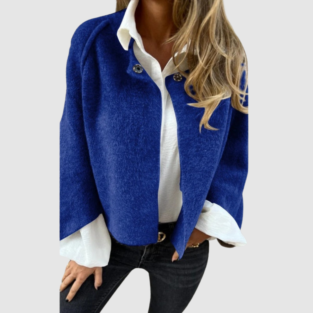 Jasmína - Coat with a Loose Neckline