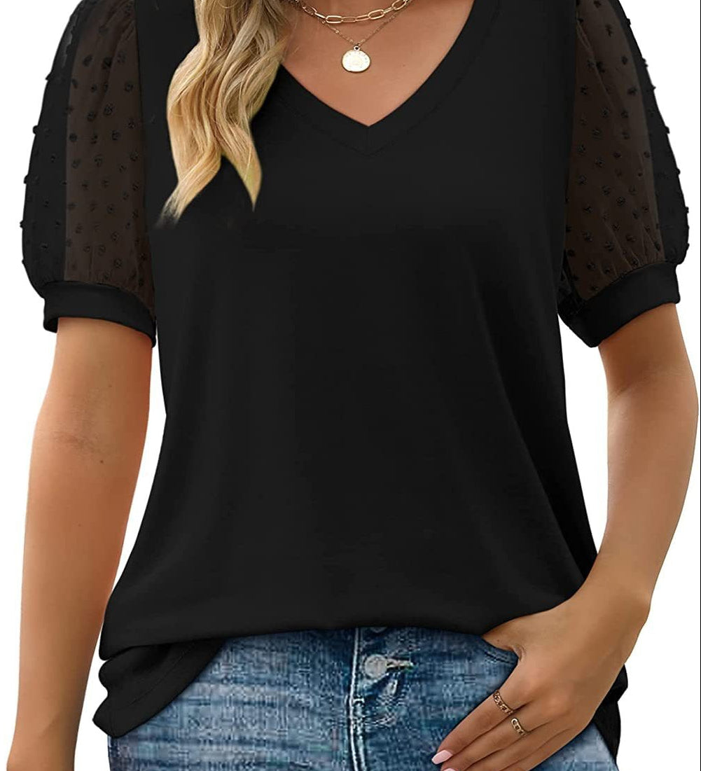 Helena | Sleek V-Neck Blouse