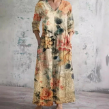 Tiara | Graceful Floral Kaftan Dress