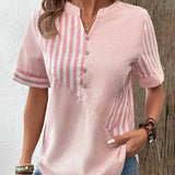 Lila | Soft Striped Blouse