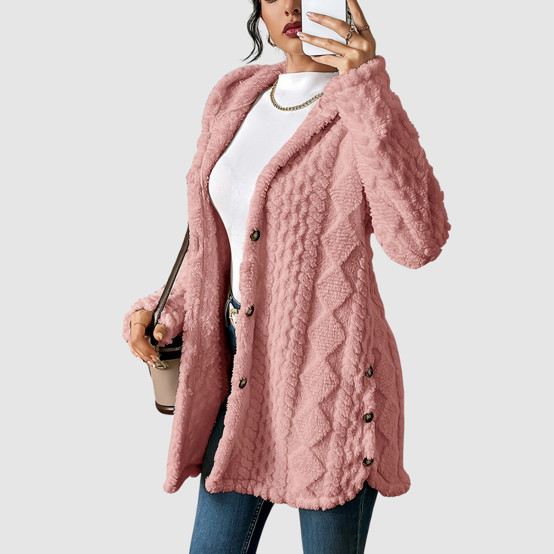 Štěpánka - Plus Size Hooded Cardigan