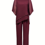 Valerie - Soft Drape Two-Piece Set – Effortless Polish, All-Day Comfort
