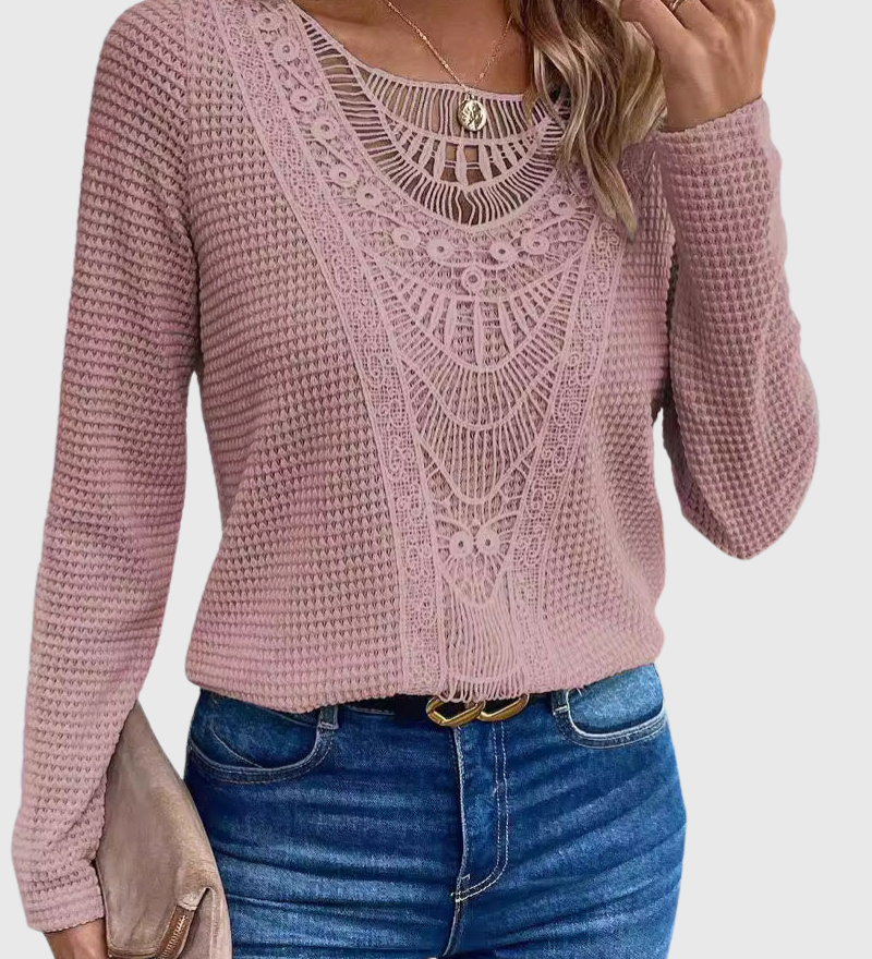 Amelie | Pink Boho Blouse
