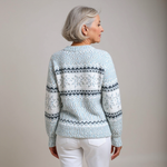Caroline | Powder Blue Nordic Knit Jumper