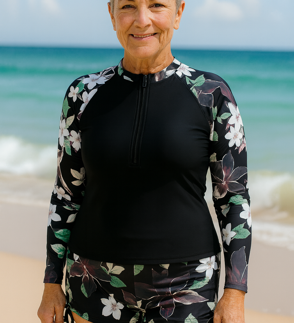 SereniSea Swimwear | UV Protection Rash Set – Sun-Safe Elegance, All-Day Ease