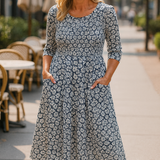 Meliora | Everyday Elegance Midi Dress – Flattering Comfort, Timeless Confidence (S-5XL)