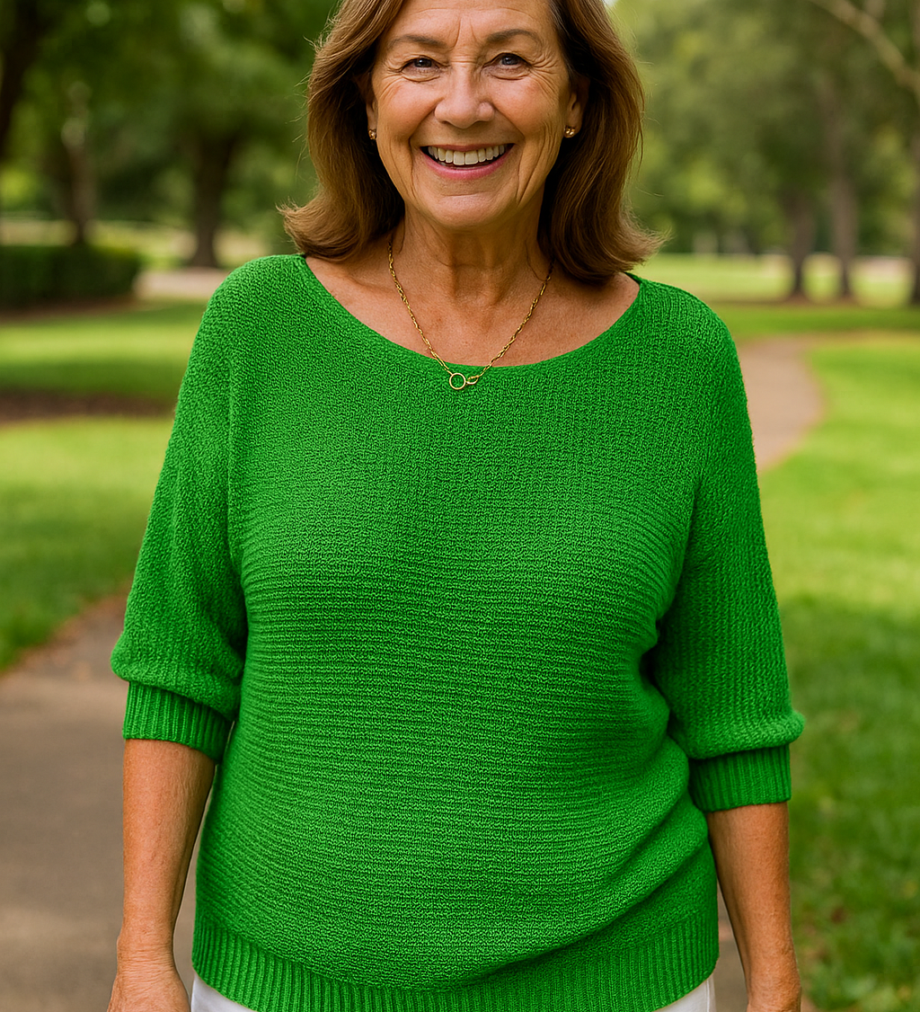 Anetta | Soft Knit Top - Flattering Shape