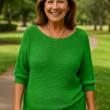 Anetta | Soft Knit Top - Flattering Shape