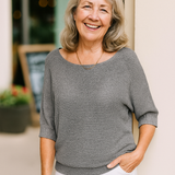 Anetta | Soft Knit Top - Flattering Shape