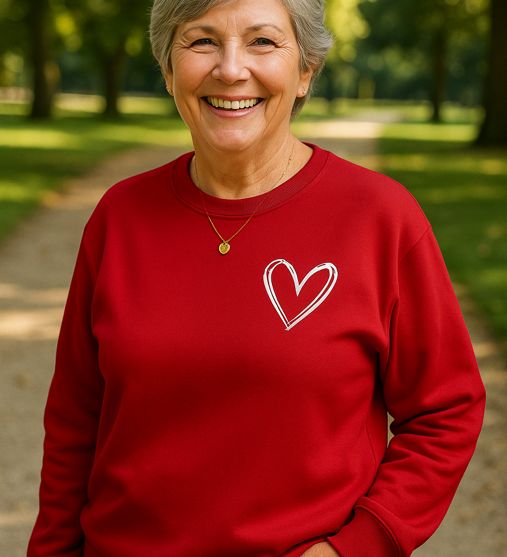 Tess |  Heart Detail Jumper - Comfort, Style and Softness