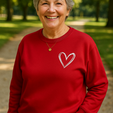 Tess |  Heart Detail Jumper - Comfort, Style and Softness