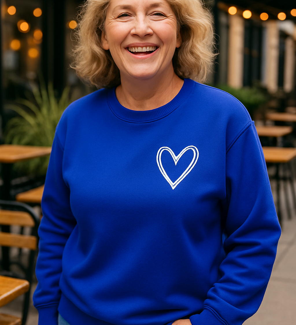 Tess |  Heart Detail Jumper - Comfort, Style and Softness