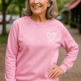 Tess |  Heart Detail Jumper - Comfort, Style and Softness