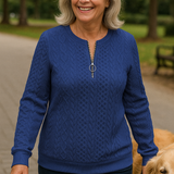 Nestelle | Cable Zip Knit - Comfort, Class and Confidence.