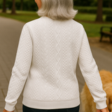 Nestelle | Cable Zip Knit - Comfort, Class and Confidence.