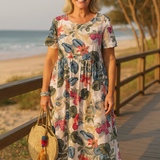 Masie | Breezy Floral Maxi Dress – Where Comfort Meets Confidence (S-5XL)