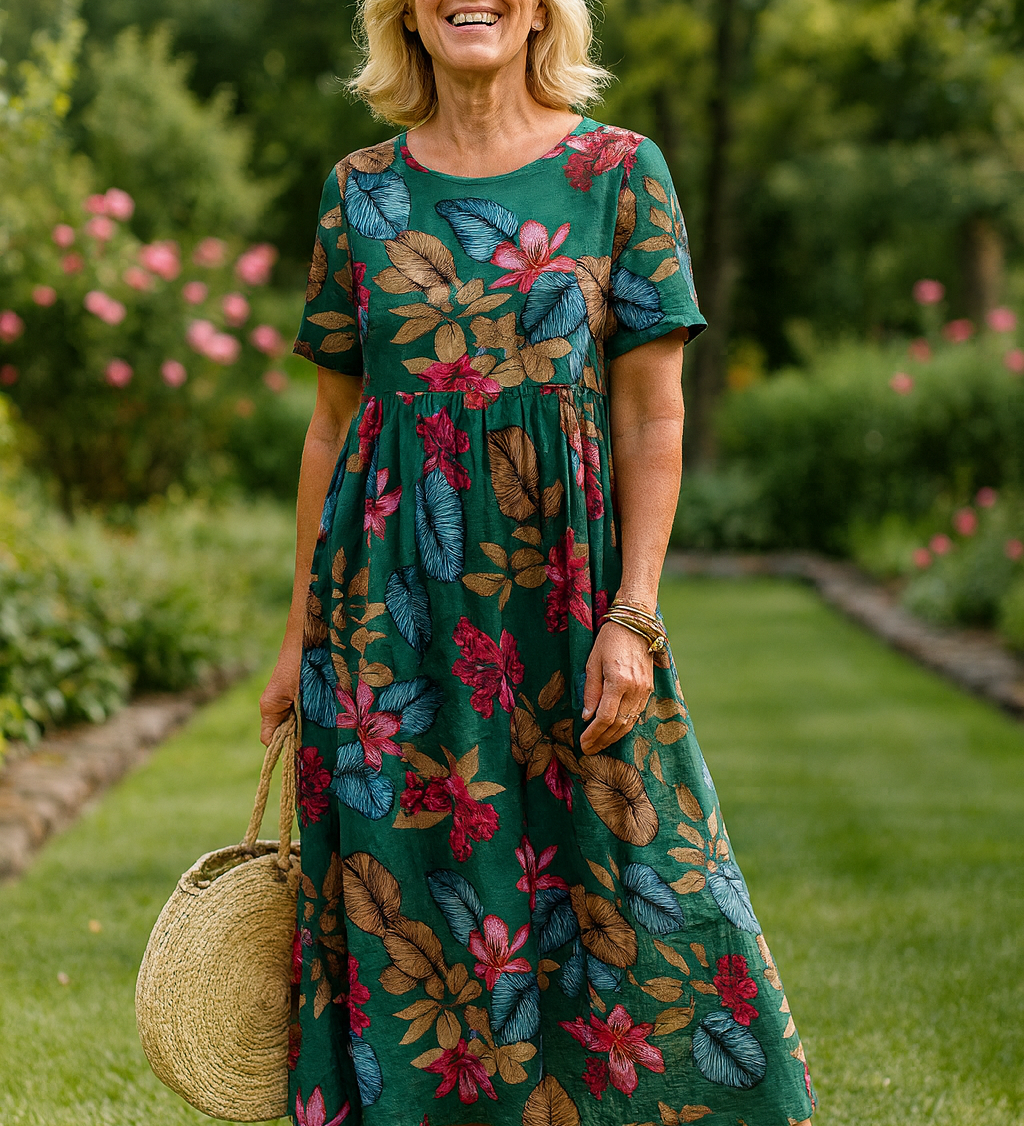 Masie | Breezy Floral Maxi Dress – Where Comfort Meets Confidence (S-5XL)